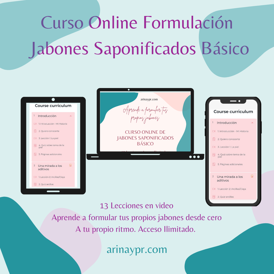 Jabones Artesanales: Aprende a Elaborar Jabón Casero Saponificado a un  Nivel Avanzado desde Cero con Ingredientes 100% Naturales Amigables con tu  Piel